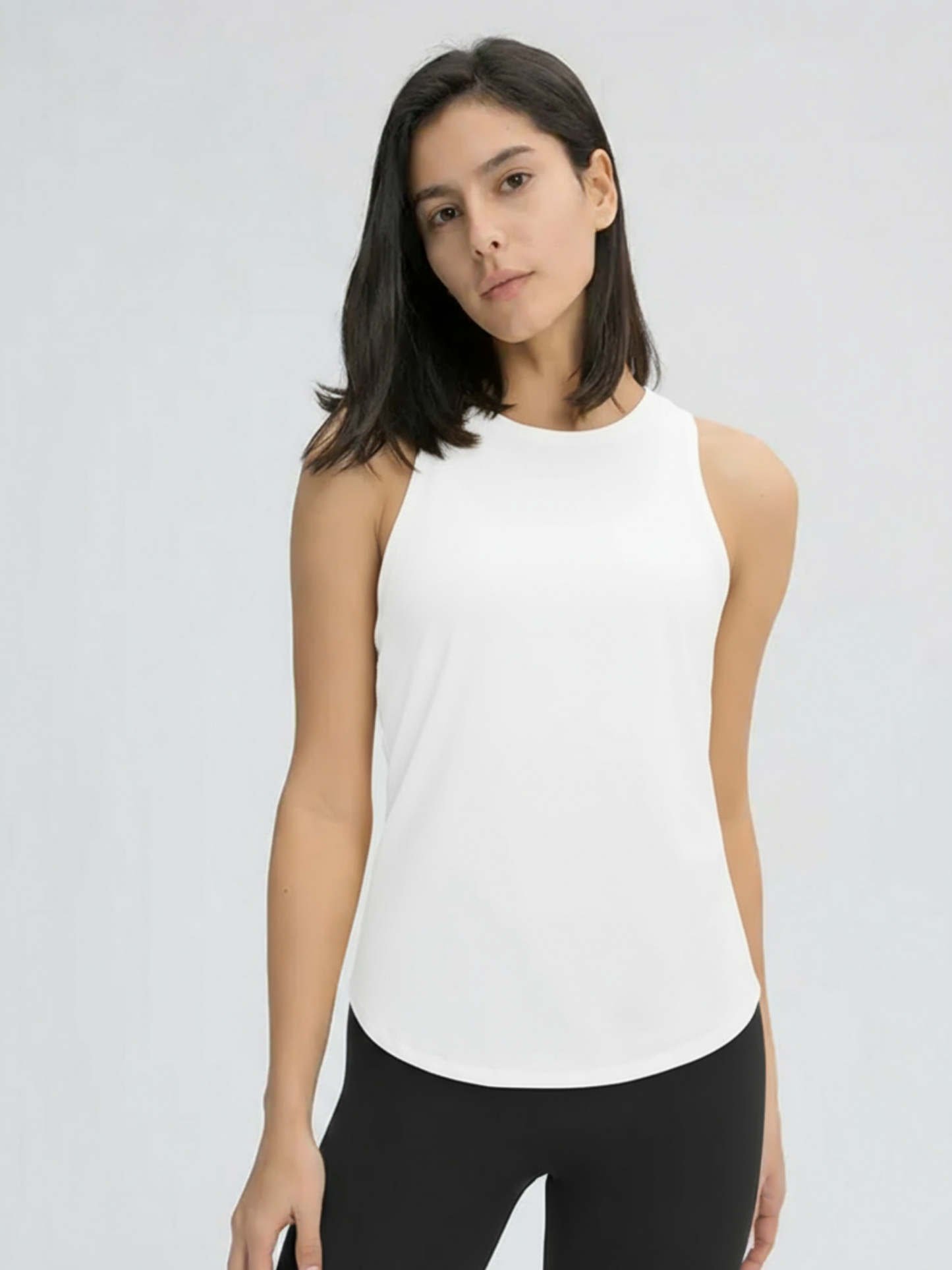 SLEEVELESS OPEN BACK TOP