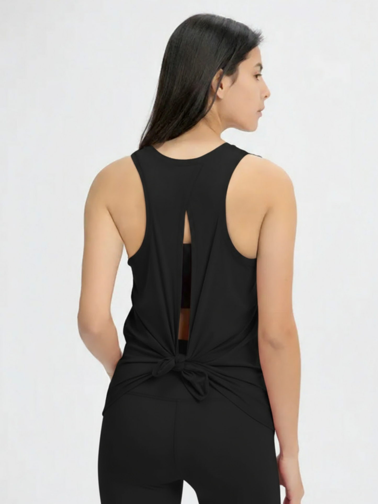 SLEEVELESS OPEN BACK TOP
